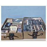 VAREITY OF DVDS & CASSETS/VHS MOVIES