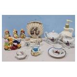CERAMIC FRUIT NAPKIN HOLDER/S&PM TEACUP/TOOTHPICK