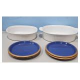 CROWN CORNING SONORA BLUE 9 INCH DINNER PLATES &