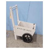 WOOD LAWN/PLANTER CART