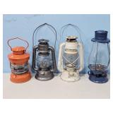 4 SMALL LANTERNS