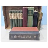 HARRY POTTER & OTHE HARD BACK BOOKS