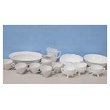 MILKGLASS DISHES, & CHINA