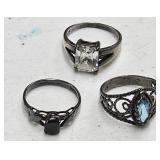 STERLING SILVER?? LADIES RINGS
