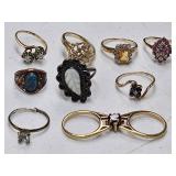 LADIES RINGS-GOLD/SILVER NOT TESTED
