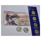 US PRESIDENT DOLLARS & 2-KENNEDY HALVES