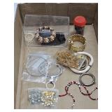 BRACELETS, NECKLACE & OTHER COSTUME JEWERLY
