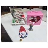 SNOWMAN, ANGLE BY BOYDS BEAR