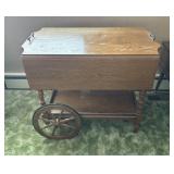 Tea cart - pull down leaves