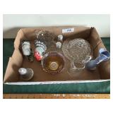 Salt & pepper shakers, fosteria and covered dish