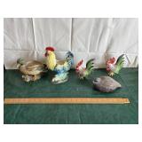Napco roosters n other ceramincs