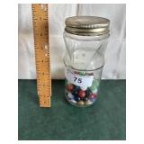 Old solid colored marbles