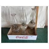 3 pedestal lamps