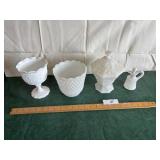 Fireking milk glass n misc, milk