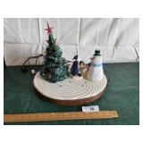 Ceramic light up Christmas  n music box