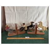 Cowboy and Horse bookends