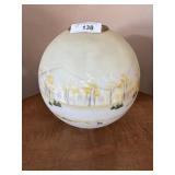 Hand painted gone with the wind style shade -