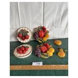 Chalk fruit wall hangers