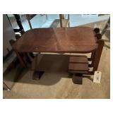 Shop made wood coffee table