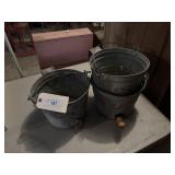 3 gallon galv. calf buckets