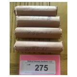 4 rolls wheat pennies 1920-23,1936,1954,1956