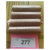 4 rolls wheat pennies 1948, 1950
