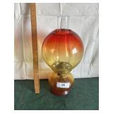 Amberina oil kerosene lamp