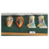 Hand painted pocket vases made in Japan