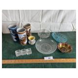 Mexico pottery, salts and candy dishes