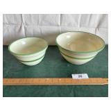 Vintage McKee uranium bowls