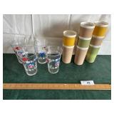 NFL glasses n vintage MCN plastic cups