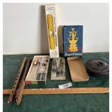 Angel chimes, silver plates child's flatware,