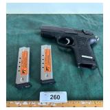 Ruger P 95 9mm with 2 clips