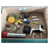 Wecolite expandable cup, pocket knives, and old