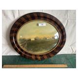 Farm scene with bubble glass