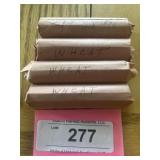 4 rolls wheat pennies 1948, 1950