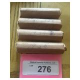 4 rolls of wheat pennies 1910, 1918,1925,1929,