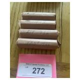 4 rolls wheat pennies
