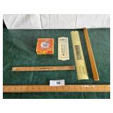 Sohio advert. coasters, Kuntz advert. therm. Coca