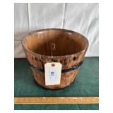 Old wooden bucket