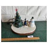 Ceramic light up Christmas  n music box