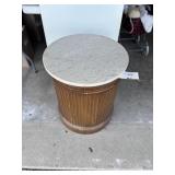 Marble top end table