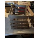Wood produce crate