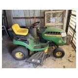 John Deere riding lawn mower