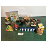 Snake, Rubics Cube, Block Puzzles, Fidget toys