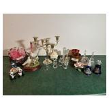 Candle votives, bells, angles doves, music box