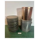 Three Tin Containers