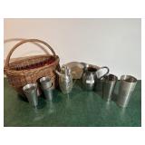 Water Pitcher and Bar Tumbler