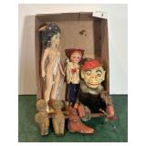 Old Rubber Dolls & Marionette Puppet