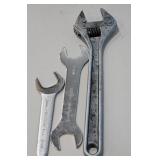 Wrenches - Adjustable, Open End - Mixed Set
